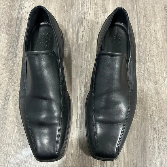 Ecco Herren Melbourne Premium Leather Black Slip On Loafer Dress Shoes​ main image 4